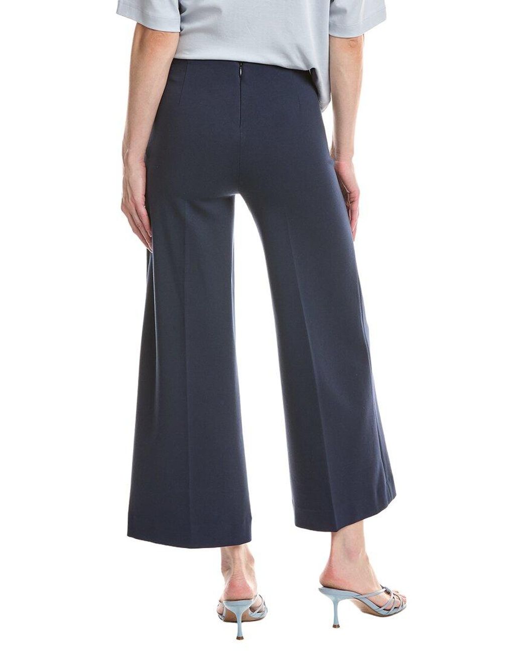Rag & Bone Blue Irina Cropped Wide Leg Pant