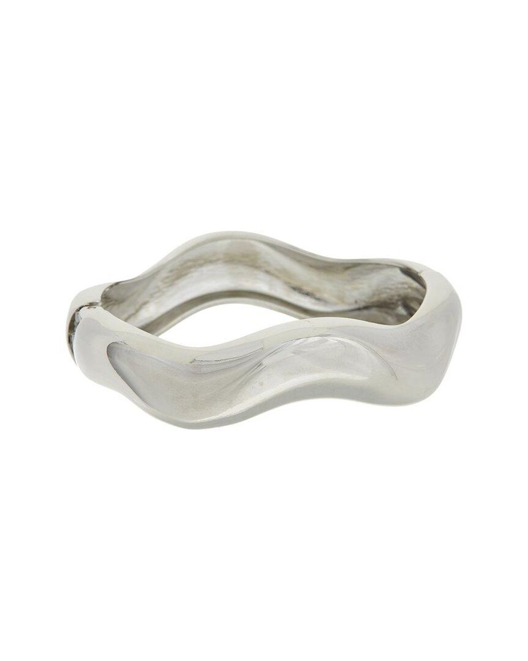 Juvell White 18K Plated Bangle Bracelet