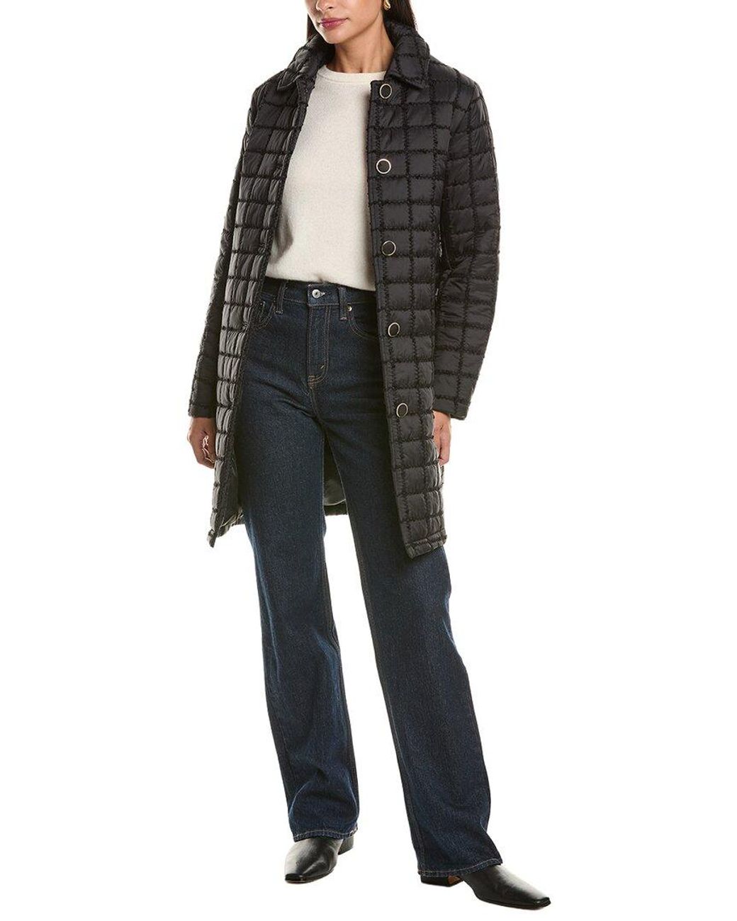 Cece Black Boulce Quilted Coat