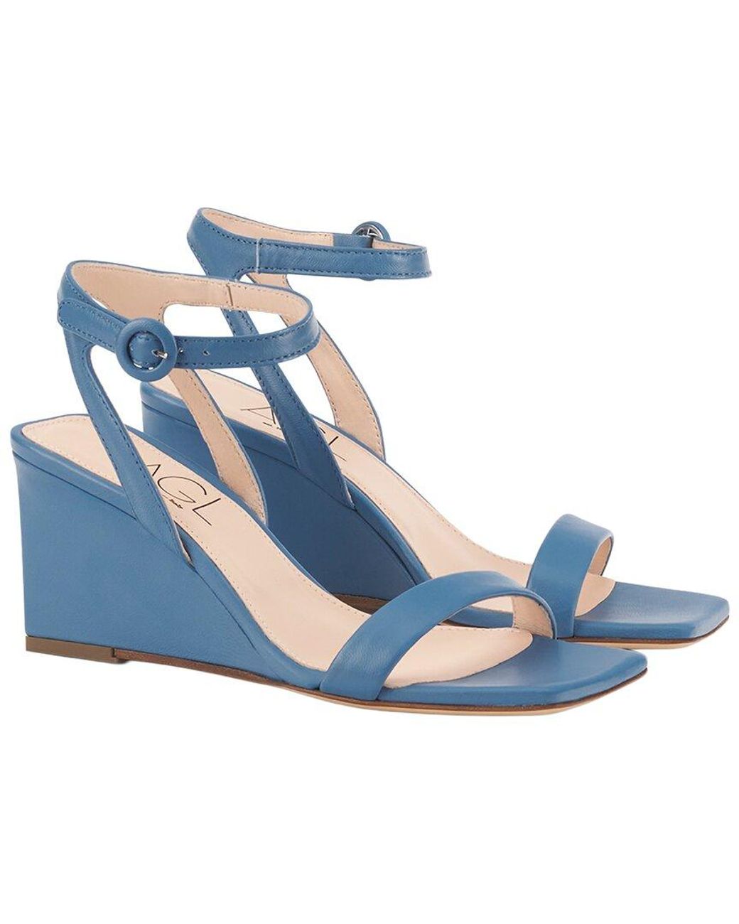 Agl Attilio Giusti Leombruni Blue Mimi Sandal Leather Sandal