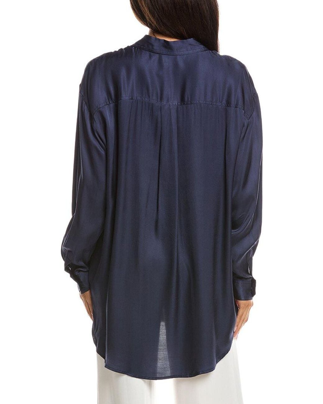 FRNCH Blue Alica Woven Blouse