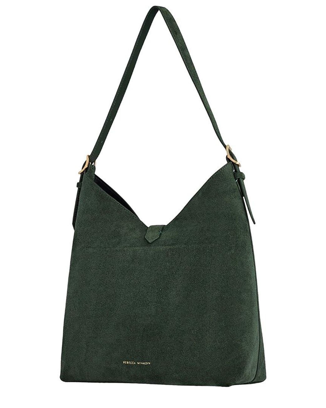 Rebecca Minkoff Green Megan Mini Suede Hobo Bag 303