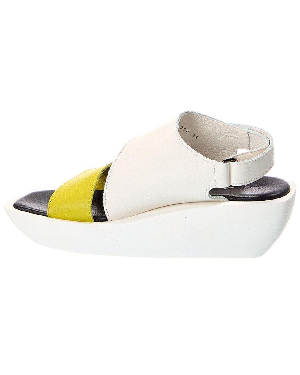 Arche Yellow Gimkys Leather Sandal