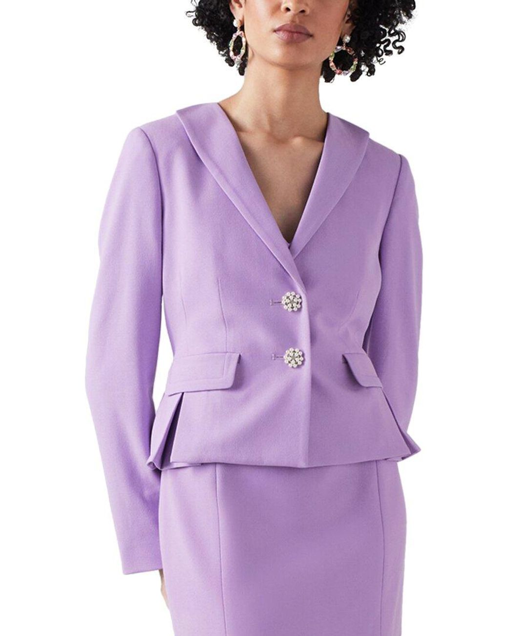 L.K.Bennett Purple Adele Jacket