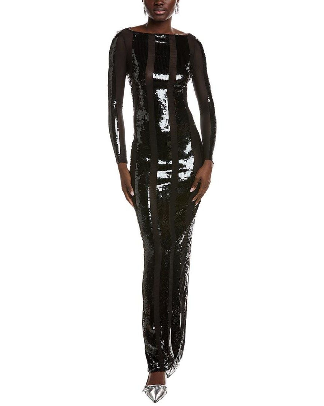 retroféte Black Elsi Maxi Dress