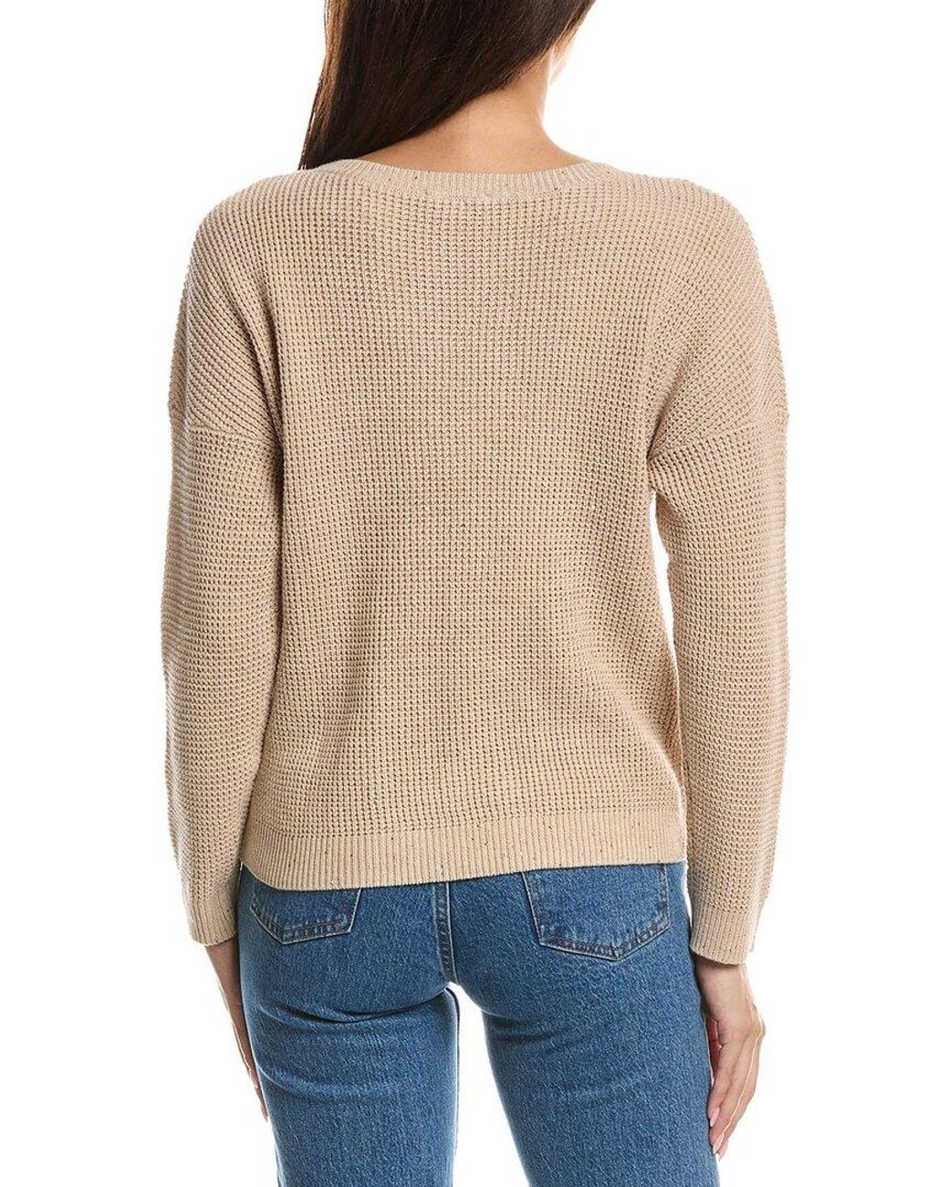 Forte Natural Thermal Sequin Sweater