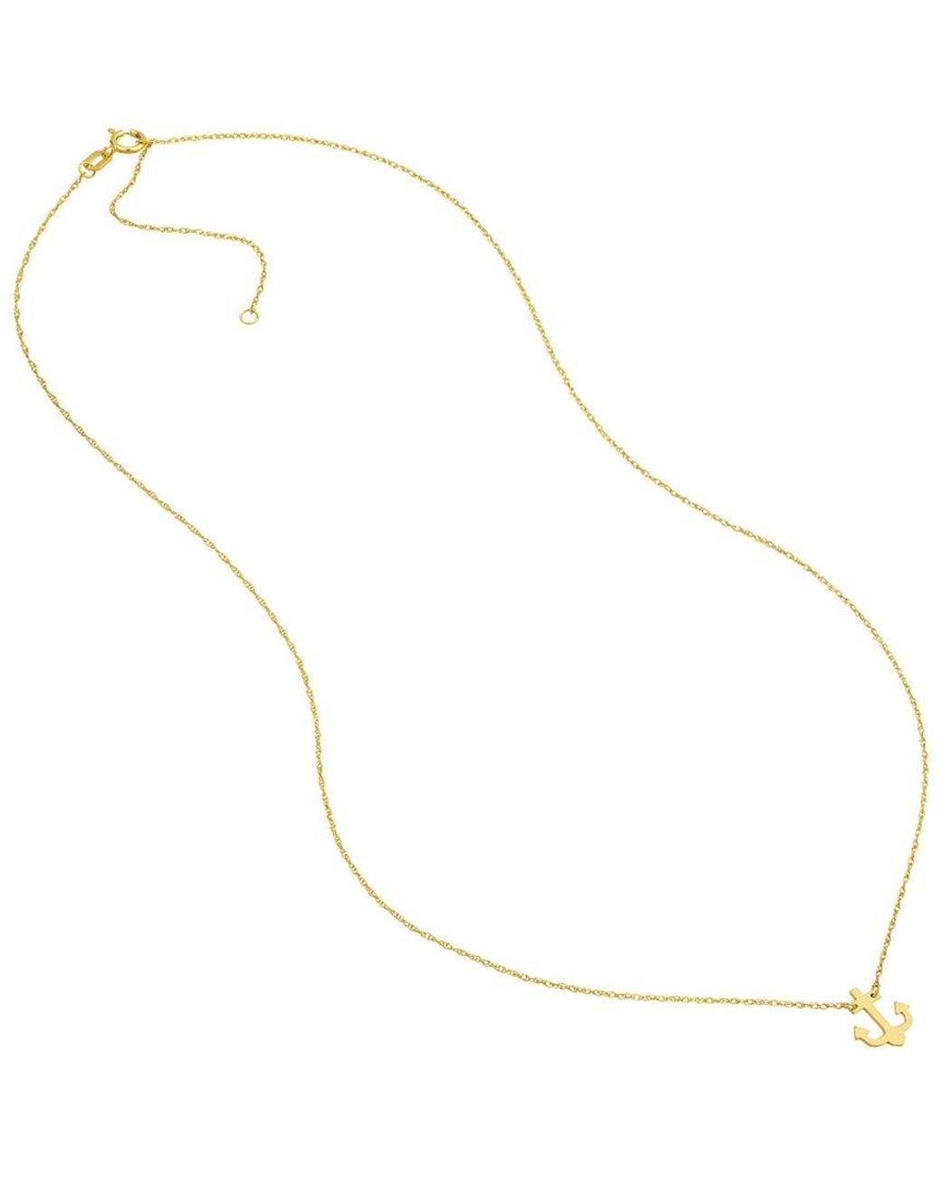 HAWLEY ST Metallic 14K Nautical Necklace