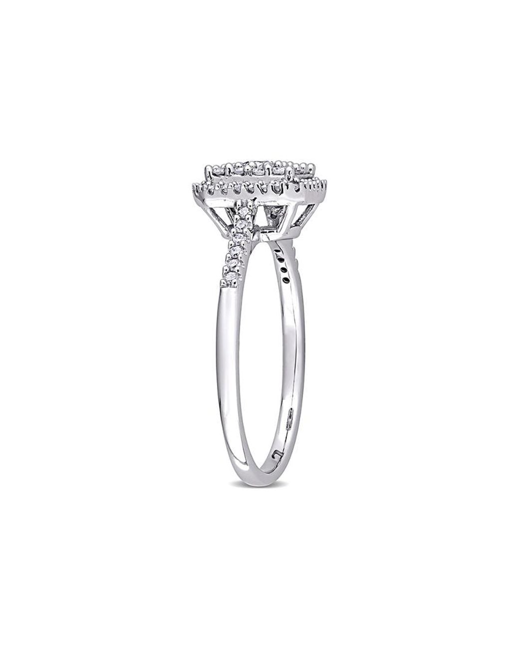 Rina Limor White 10K 0.50 Ct. Tw. Diamond Halo Ring
