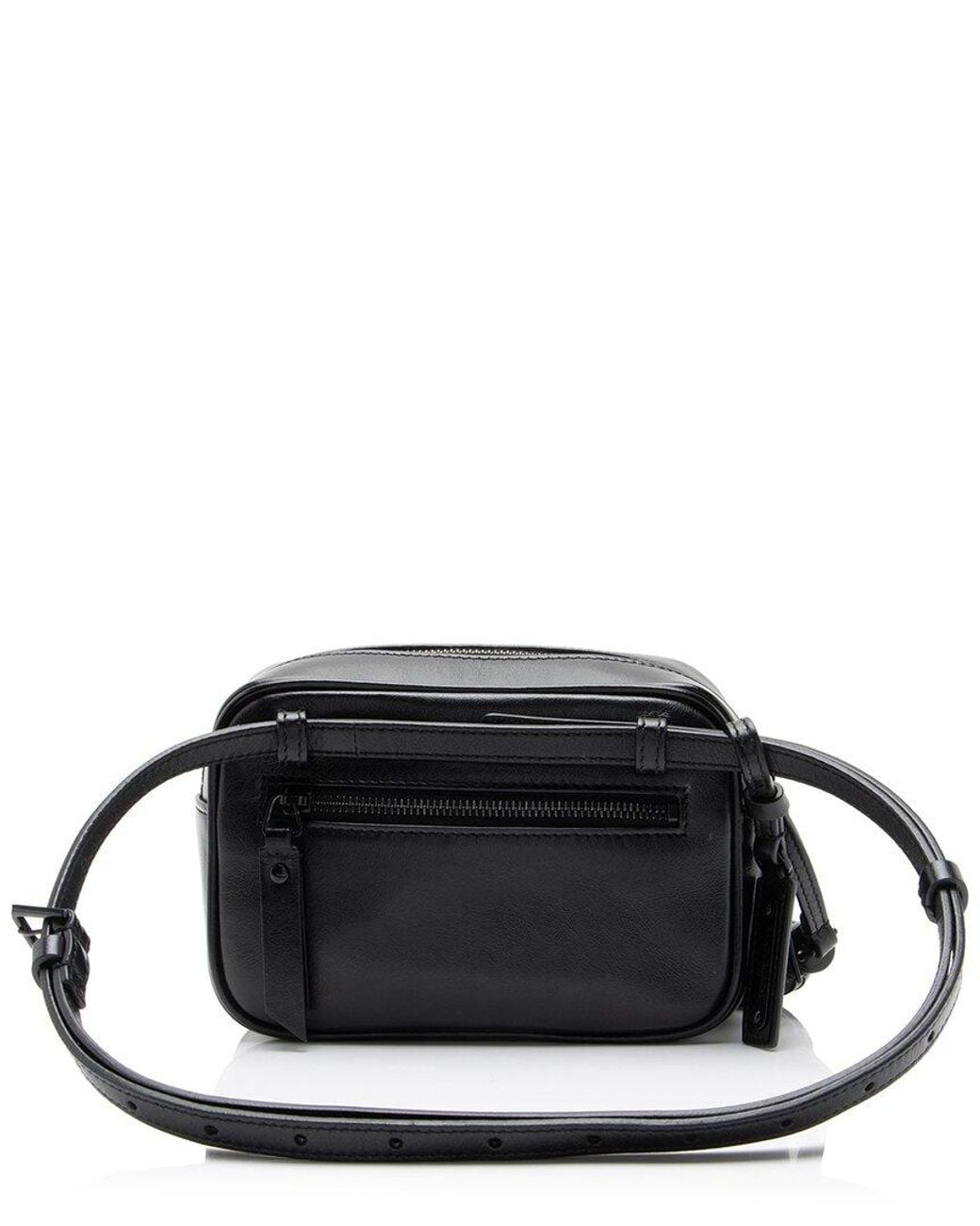 Saint Laurent Black Matelasse Calfskin Monogram Lou Belt Bag (Authentic Pre- Loved)