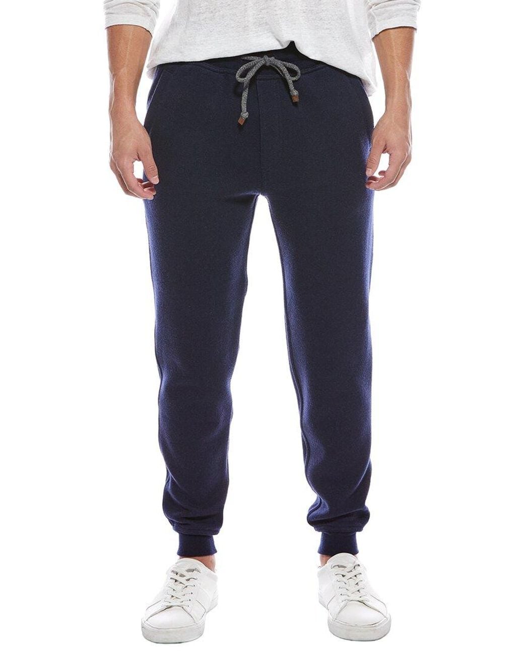 Brunello Cucinelli Blue Cashmere-Blend Jogger for men