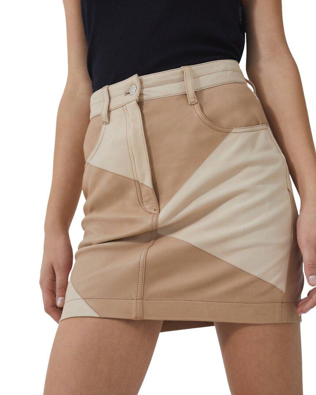 IRO Brown Kringa Mini Skirt