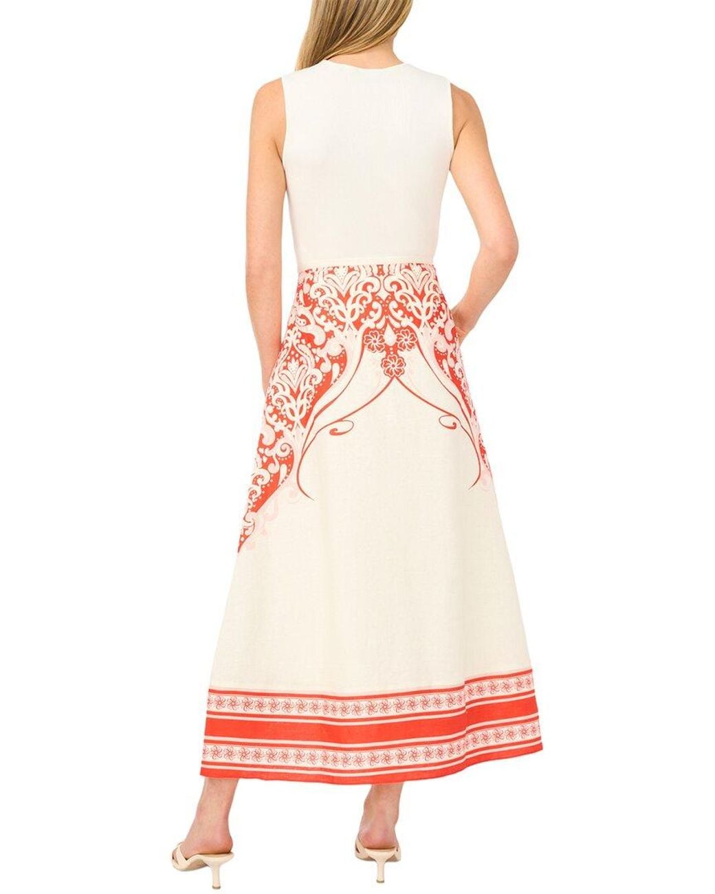 Ted Baker Red Carmen Linen Skirt