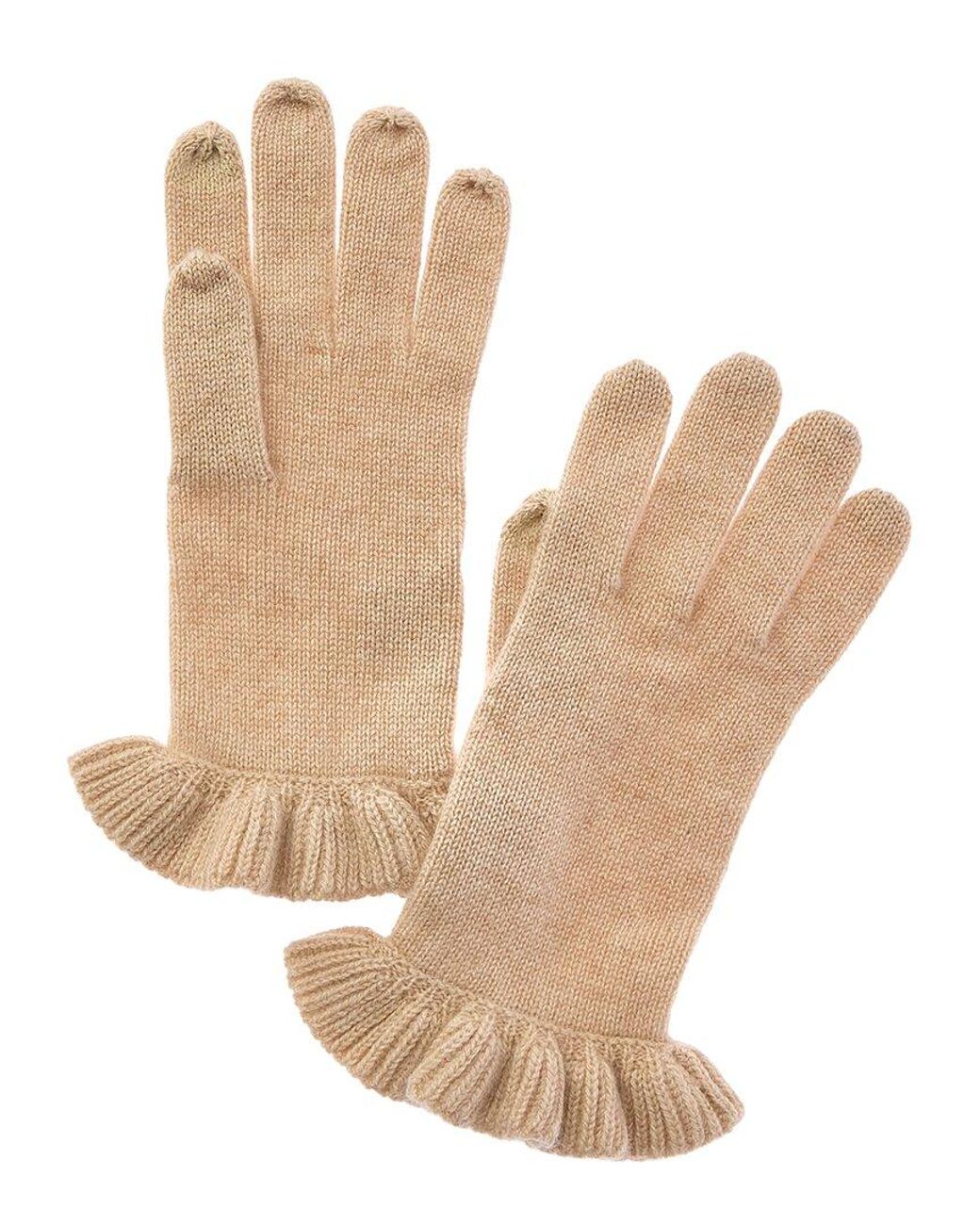 Sofiacashmere Natural Sofiacashmere Touchscreen Cashmere Gloves