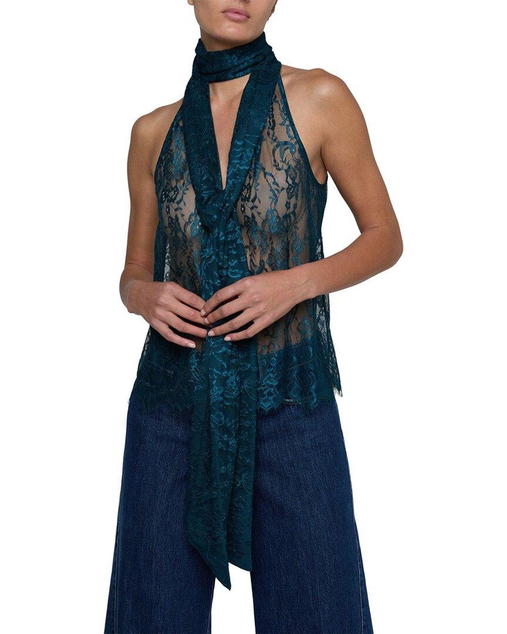 L'Agence Blue Reece Top