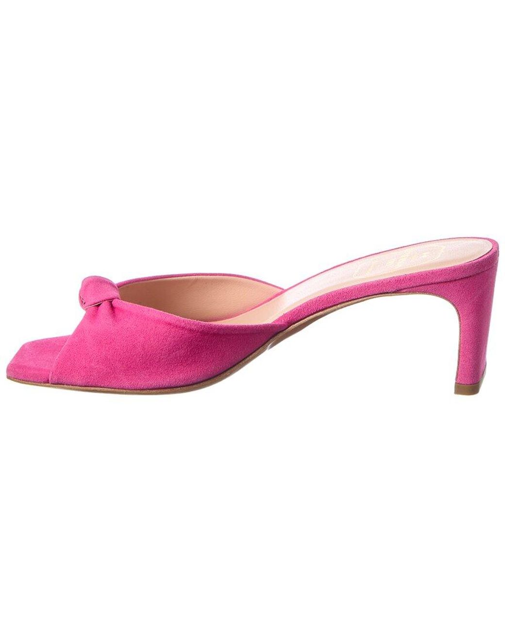 Emerson Fry Pink Knot Suede Mule