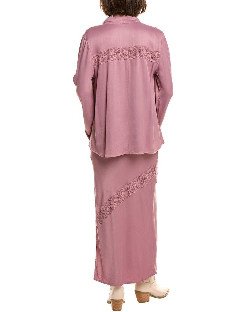 Free People Pink 2Pc Lucia Set