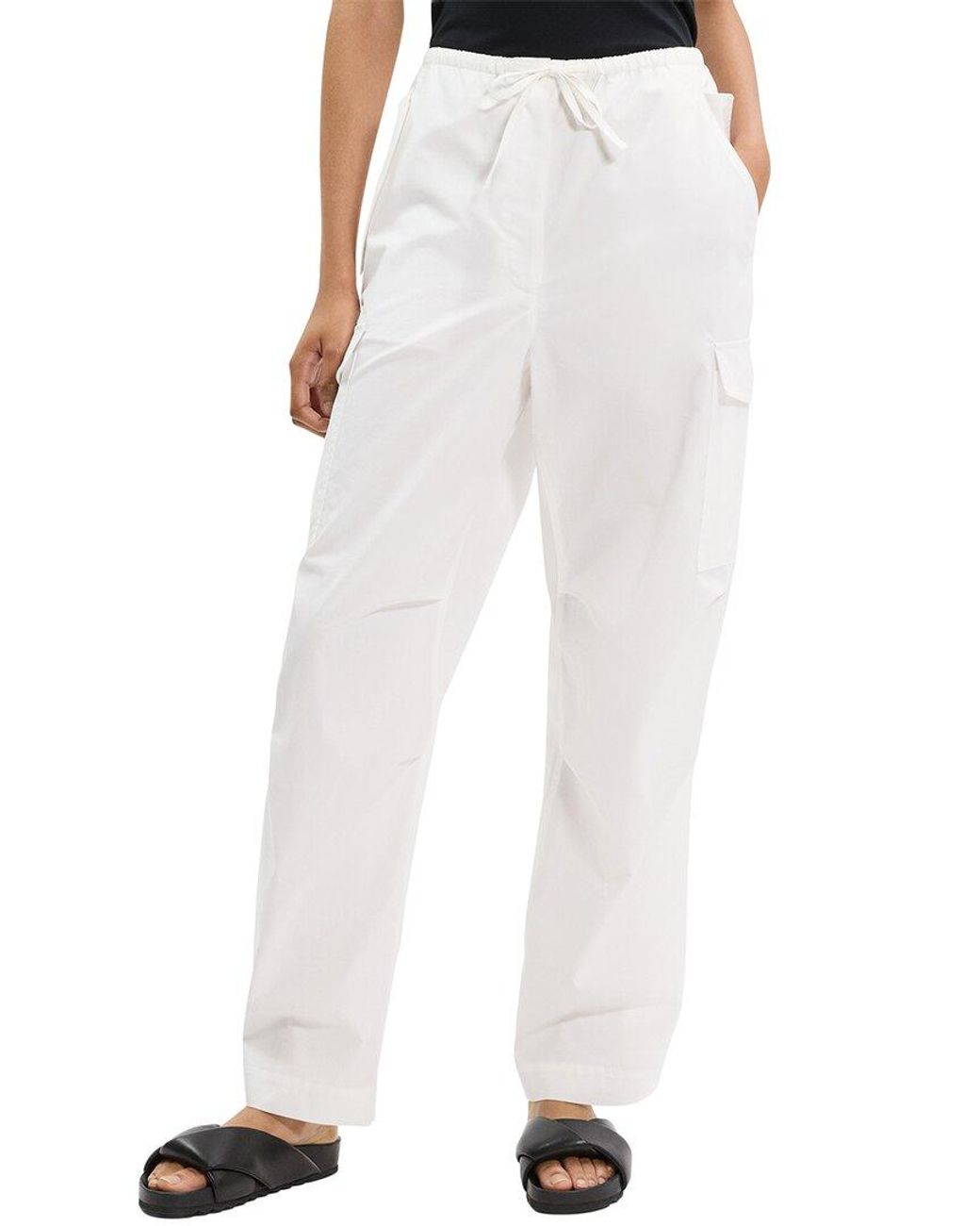 Theory White Cargo Cinch Pant