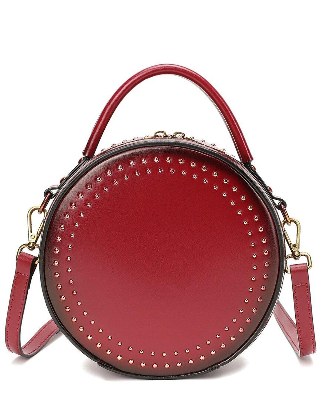 Tiffany & Fred Paris Smooth & Shiny Leather Crossbody in Red | Lyst