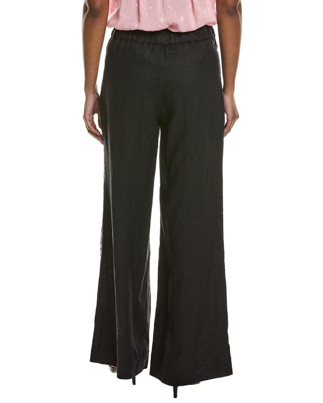 Johnny Was Black Gloria Linen Pant