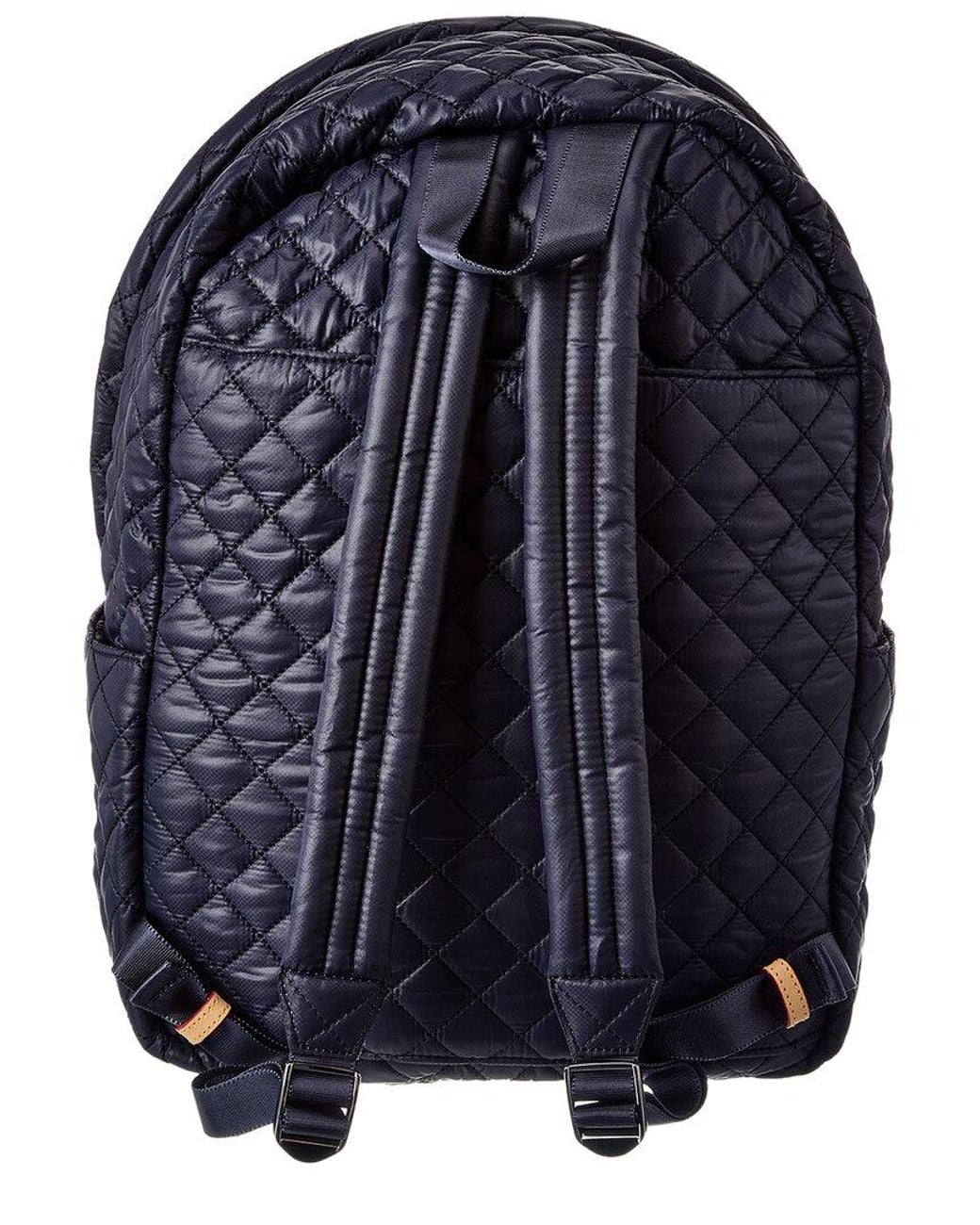 MZ Wallace Blue Metro Nylon & Leather Backpack Deluxe