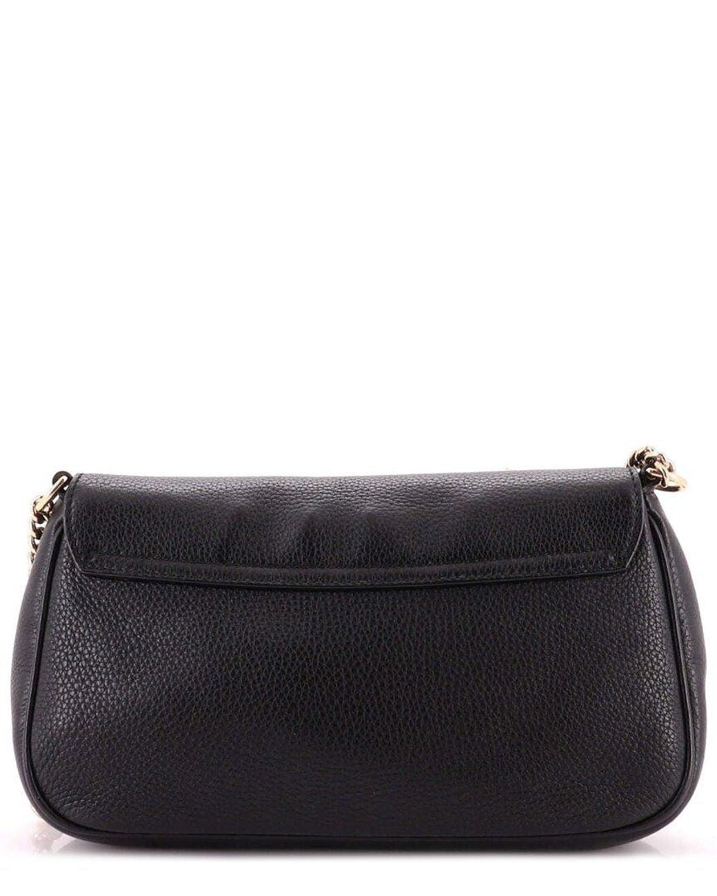 Gucci Black Leather Soho Chain Crossbody Medium (Authentic Pre-Loved)