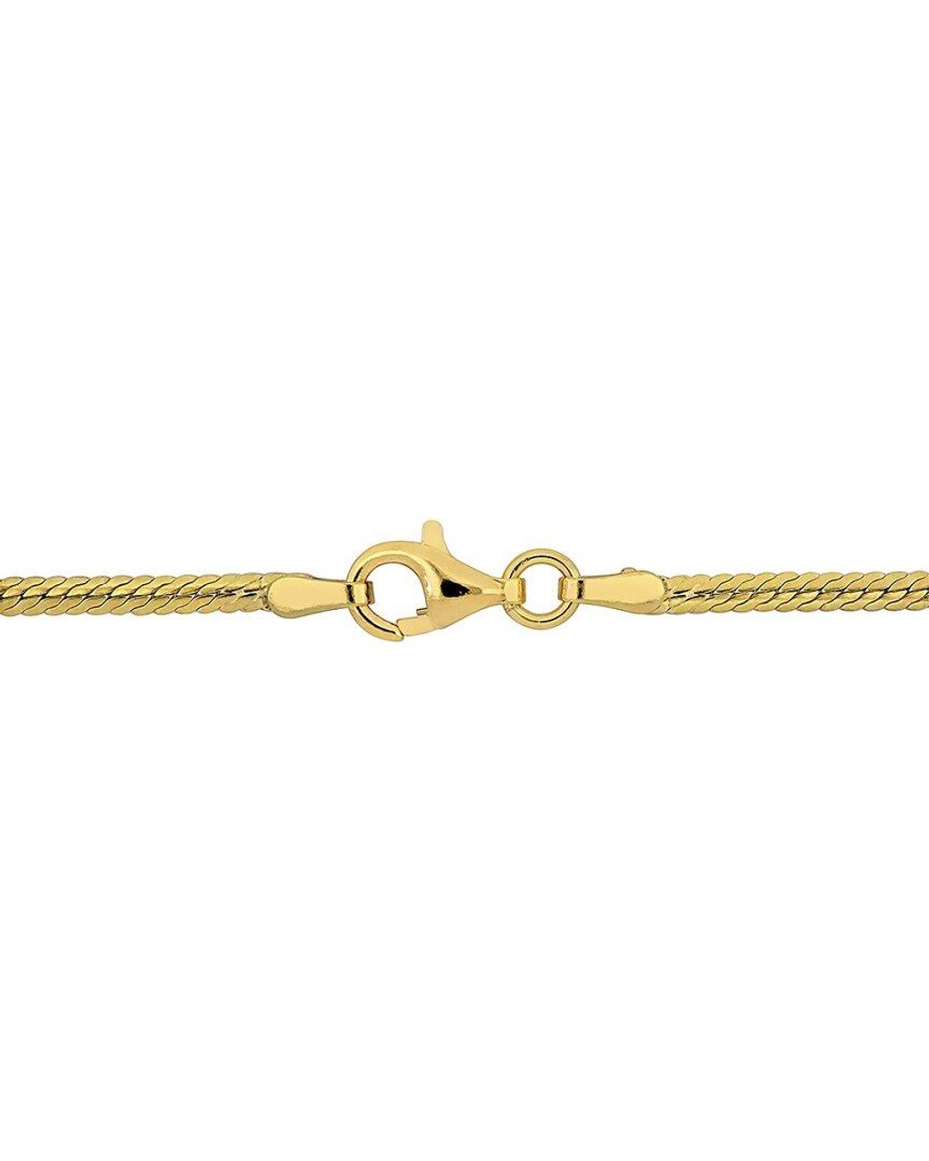 Italian Silver White Herringbone Bracelet