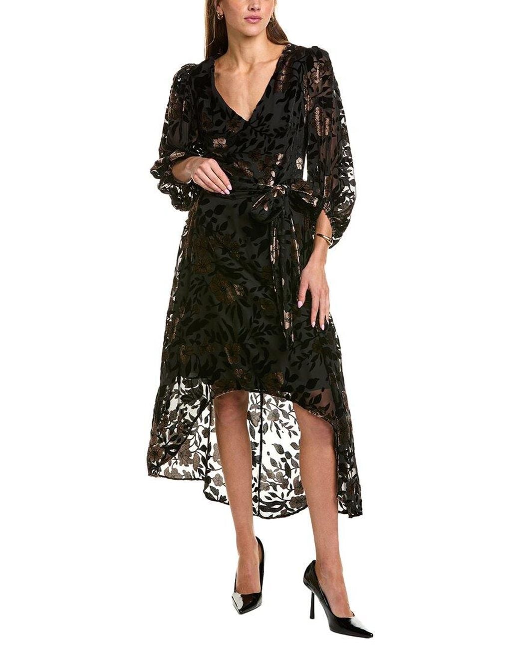 Eliza J Black Hi-Lo Dress