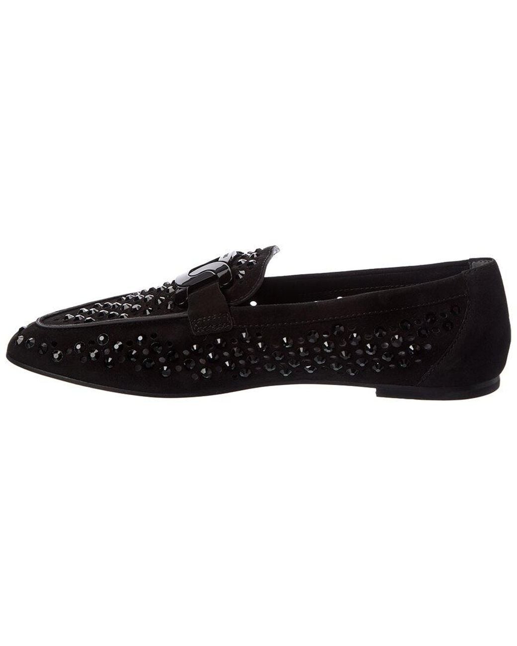 Tod's Black Suede Loafer