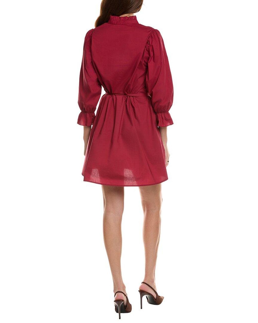 FLORA BEA NYC Red Adelina Shirtdress