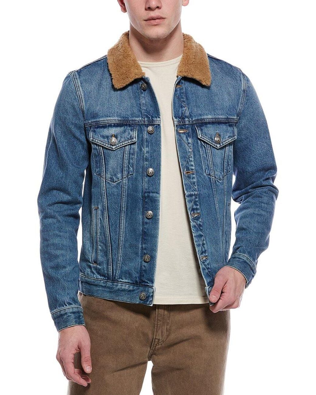 Palm Angels Blue Denim Jacket for men