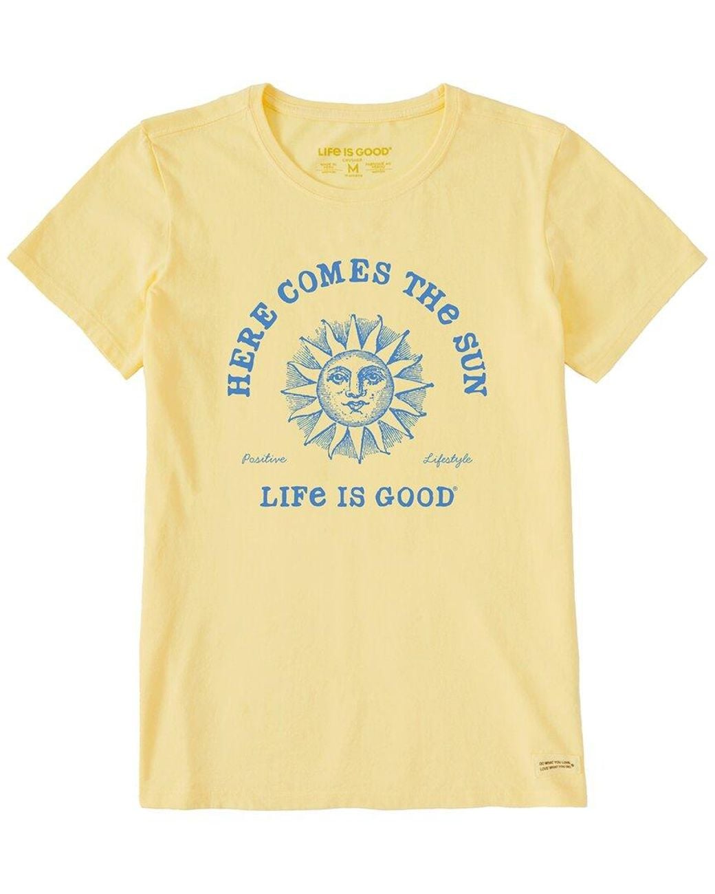 Life Is Good. Yellow Crusher T-Shirt