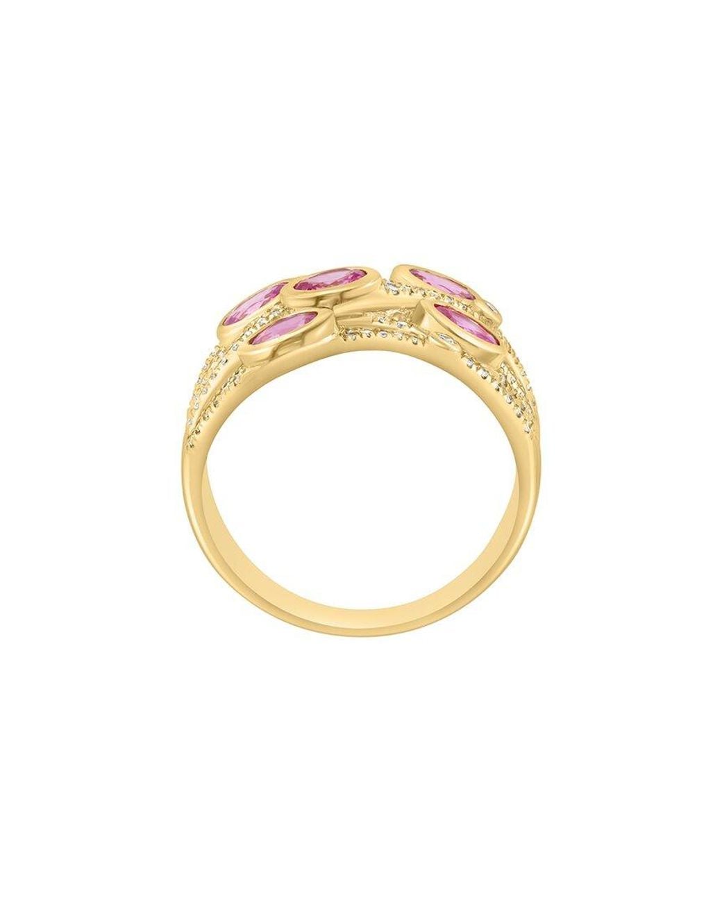 Effy Fine Jewelry White 14K 2.04 Ct. Tw. Diamond & Sapphire Ring