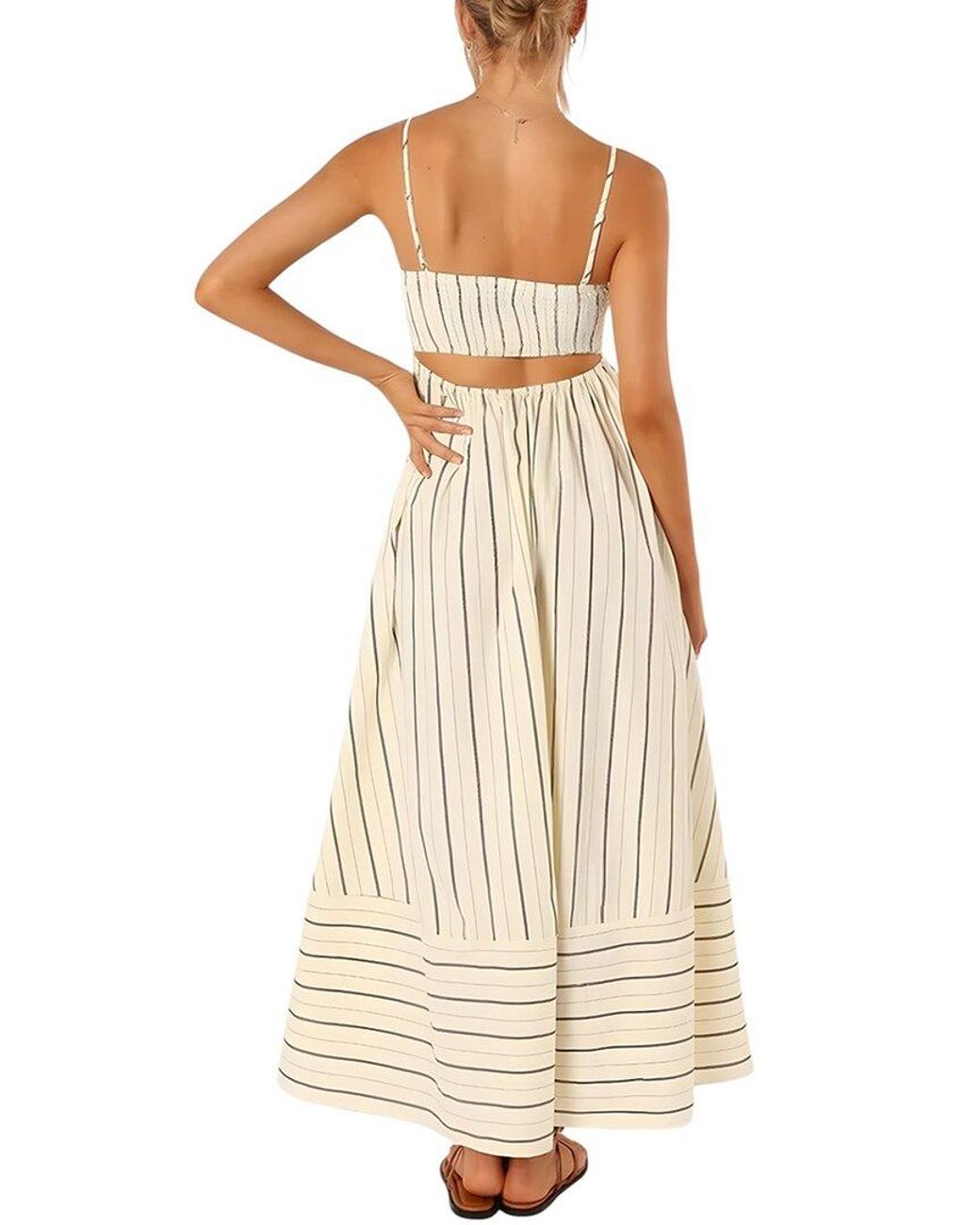CAMILA BLANCO Natural Maxi Dress