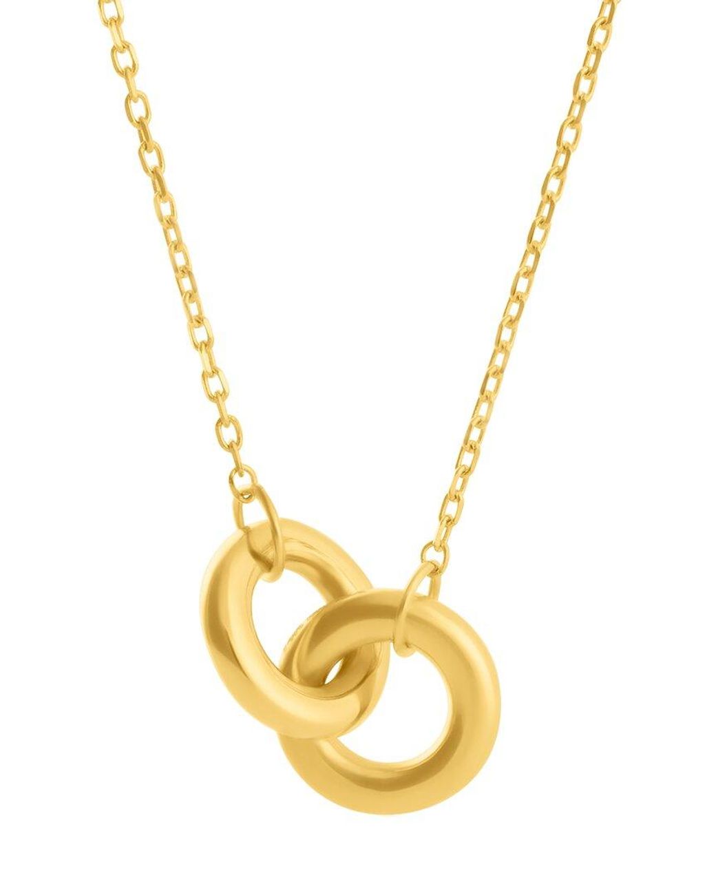 MaxColor Metallic 14K Linked Necklace