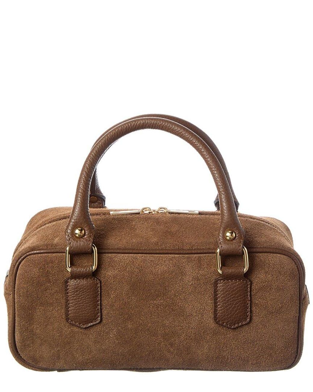 Italian Leather Brown Top Handle Bag