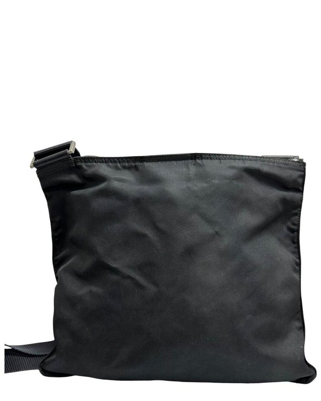 Prada Black Nylon Tessuto Triangle Logo Shoulder Bag (Authentic Pre-Loved)
