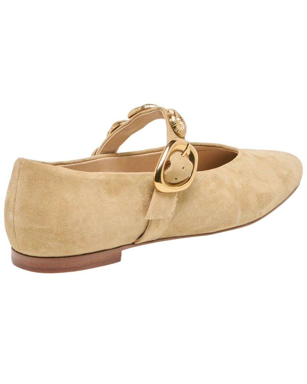 Dolce Vita Natural Loree Suede Flat