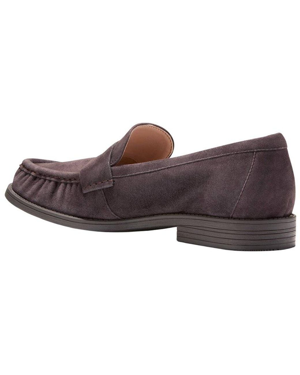 Cole Haan Brown Stassi Soft Suede Loafer