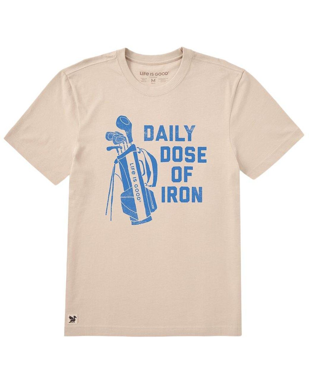 Life Is Good. Blue Crusher T-Shirt for men