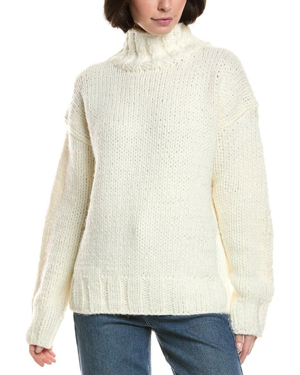 English Factory Natural Thick Turtleneck Sweater