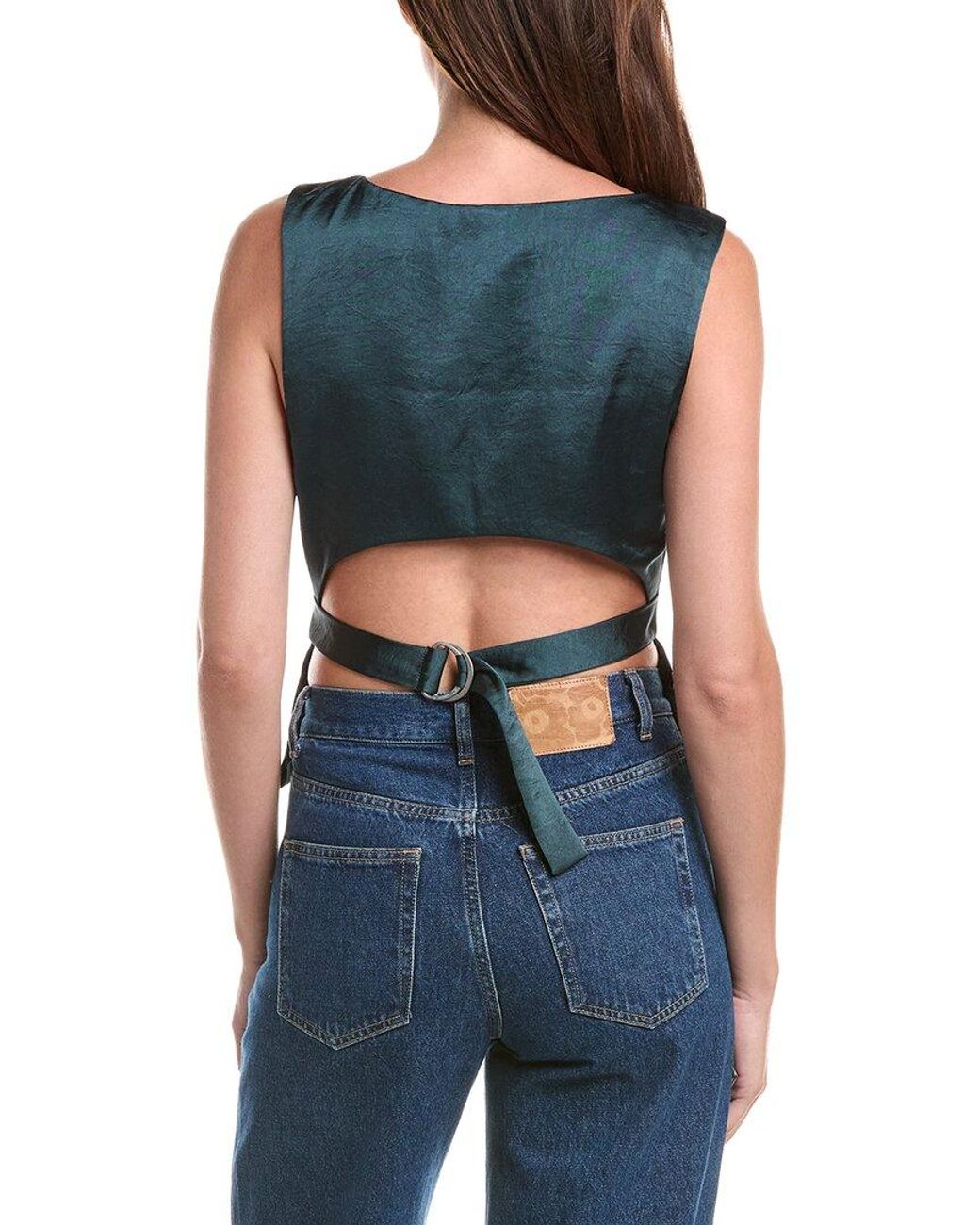 Free People Blue Odessa Top