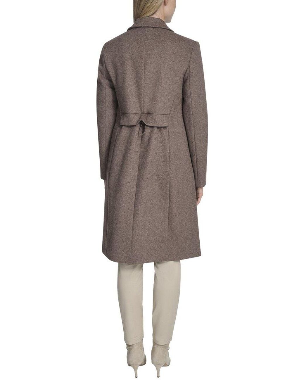 Cole Haan Gray Wool-Blend Short Jacket