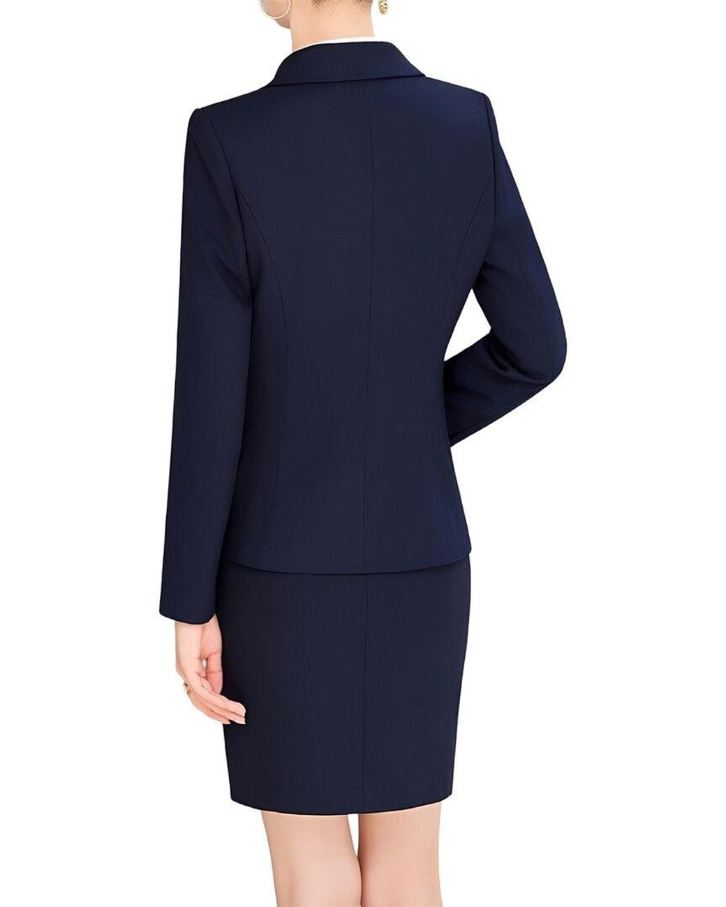 Olivia Taylor Blue 2Pc Jacket & Pant Set