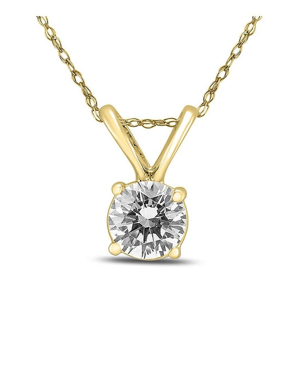 Diamond Select Cuts Metallic 14k 0.46 Ct. Tw. Diamond Necklace