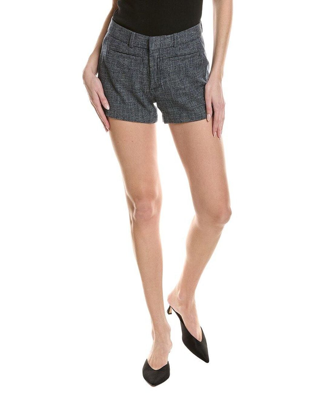 DL1961 Gray Zoie Wool-Blend Everblue Short