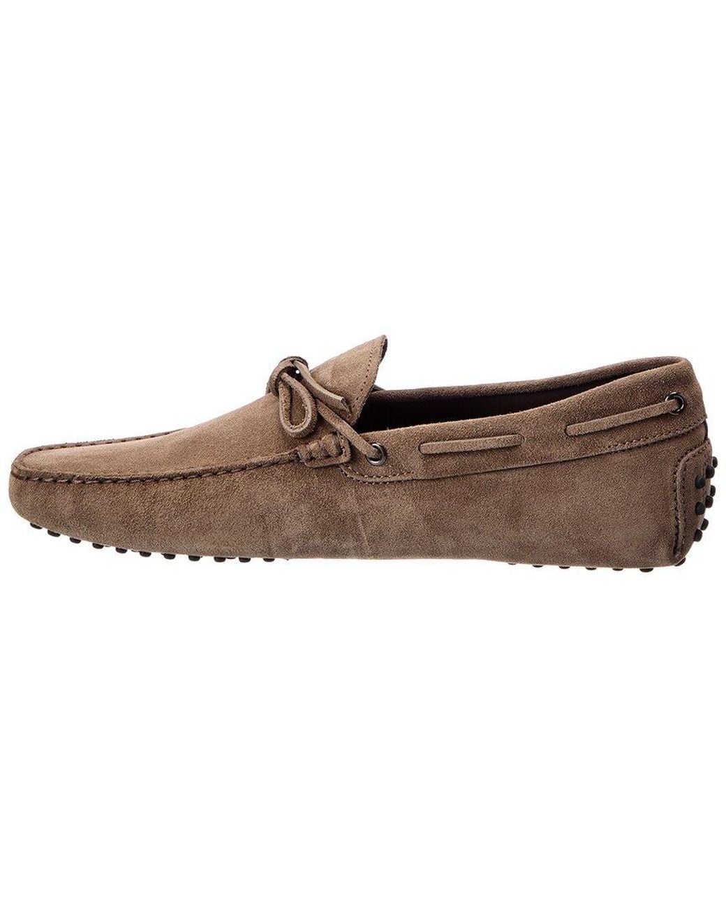 Tod's Brown Suede Driver for men
