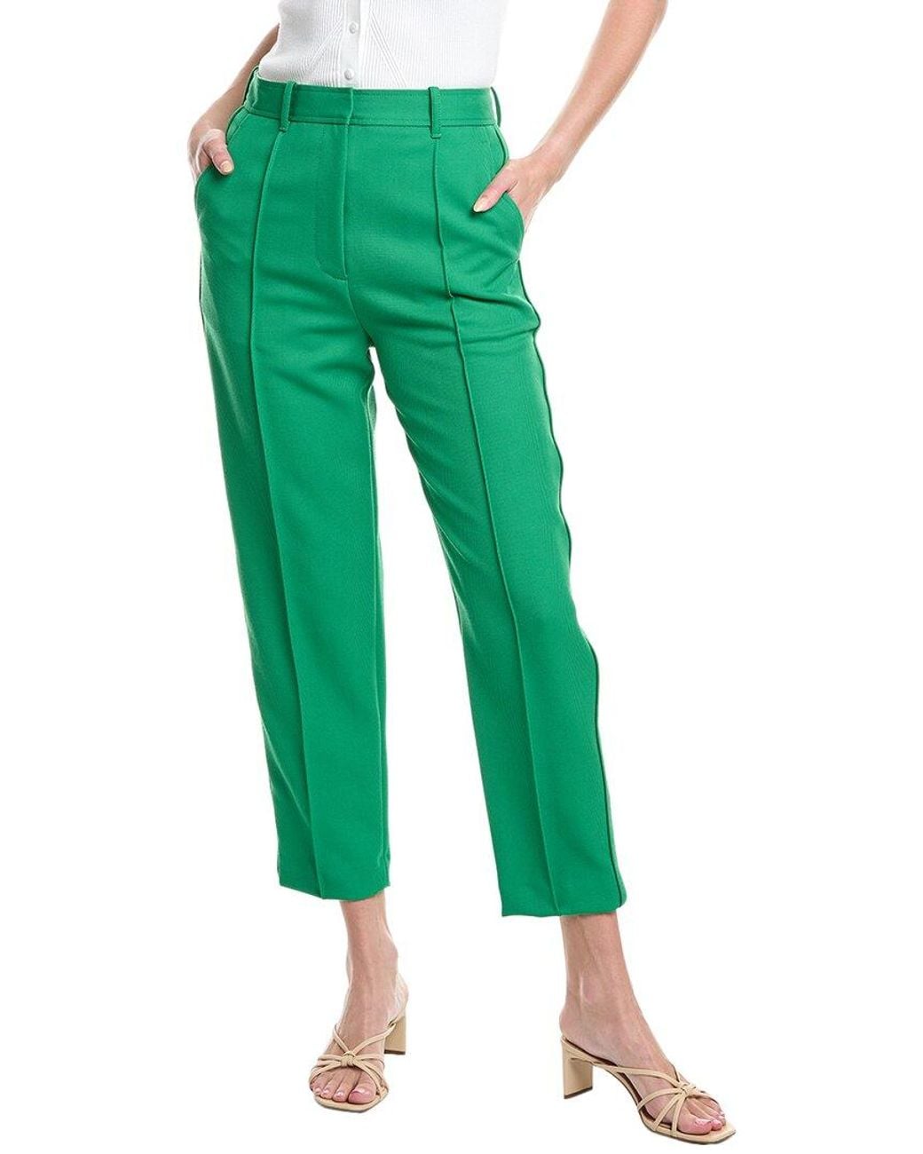 3.1 Phillip Lim Green Cavalry Twill Wool Pant