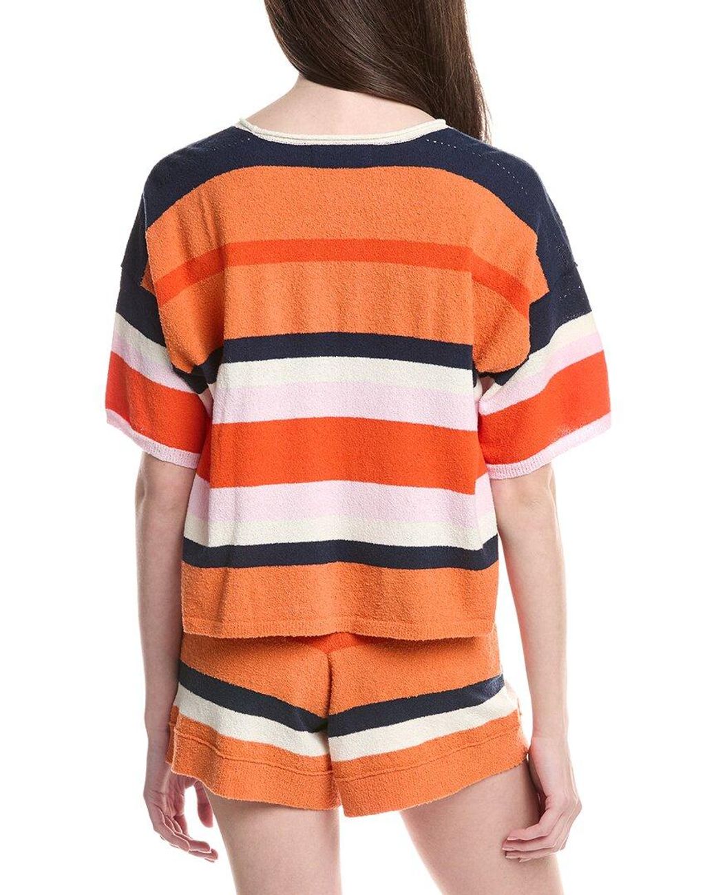 Electric and Rose Orange Boxy Top