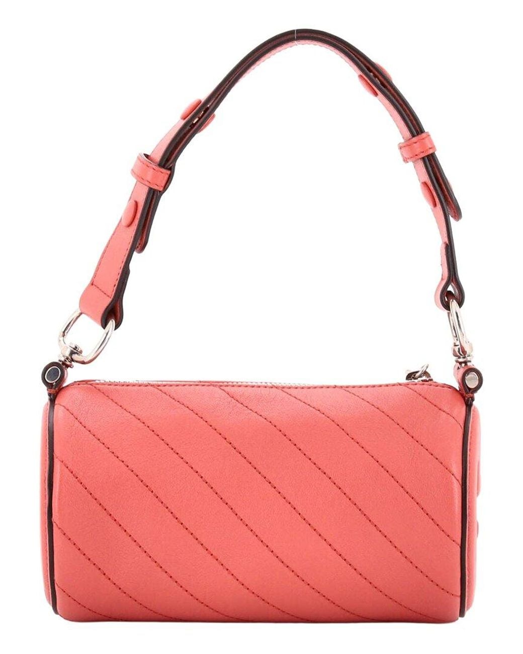 Gucci Red Diagonal Quilted Leather Blondie Shoulder Bag Mini (Authentic Pre- Loved)