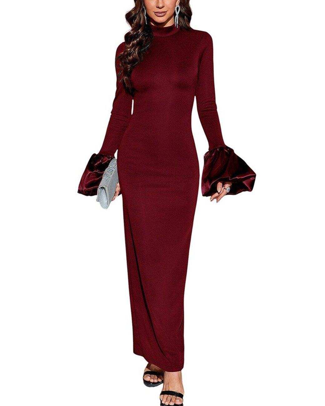 VIBI Red Maxi Dress